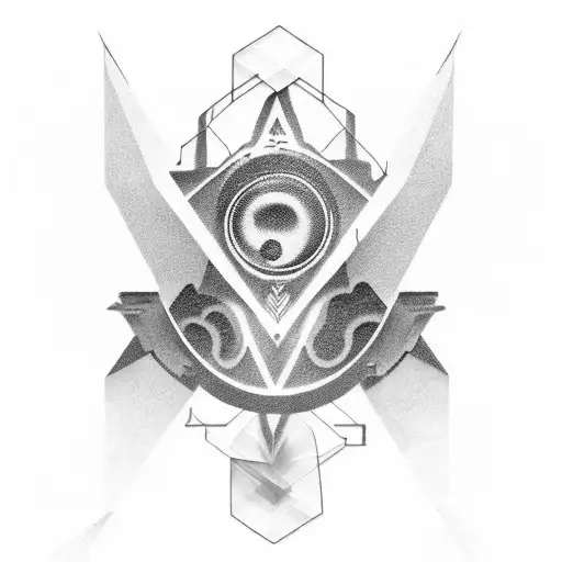 sci-fi and psychology tattoo design idea