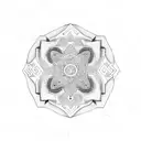 Greek patterns tattoo design idea
