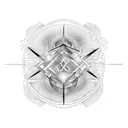 alpha omega tattoo design idea