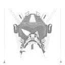 A motorcycle speeding through a desert landscape with rock music lyrics written in the sky tattoo design idea