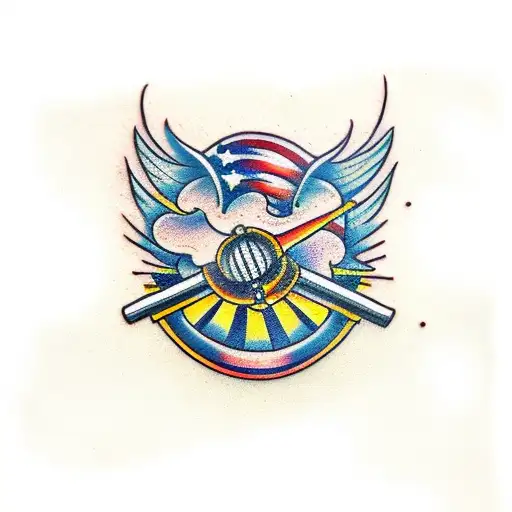 battlefield cross tattoo design idea