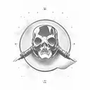 fallen soldier statue tattoo design idea