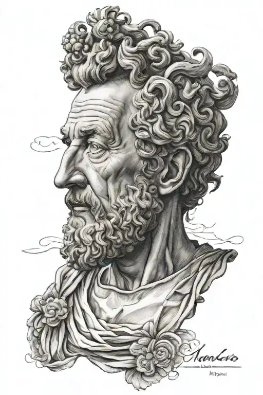 Marcus Aurelius tattoo design idea