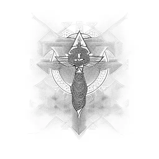 Ankh Symbol tattoo design idea