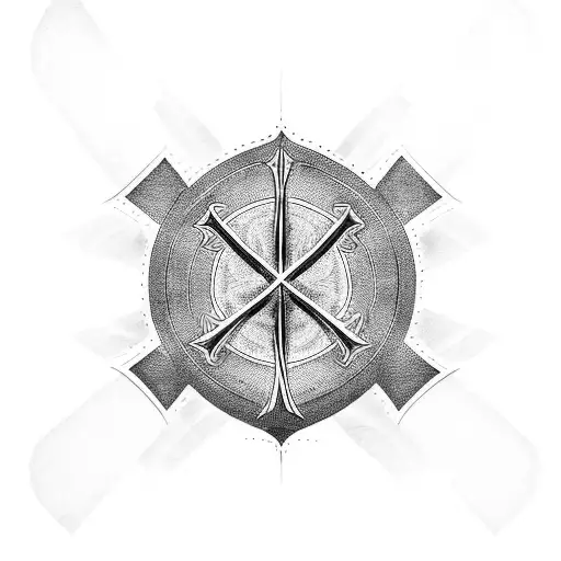 Ankh cross tattoo design idea