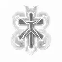 Ankh cross tattoo design idea