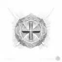 Ankh cross tattoo design idea