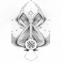 Ankh cross tattoo design idea