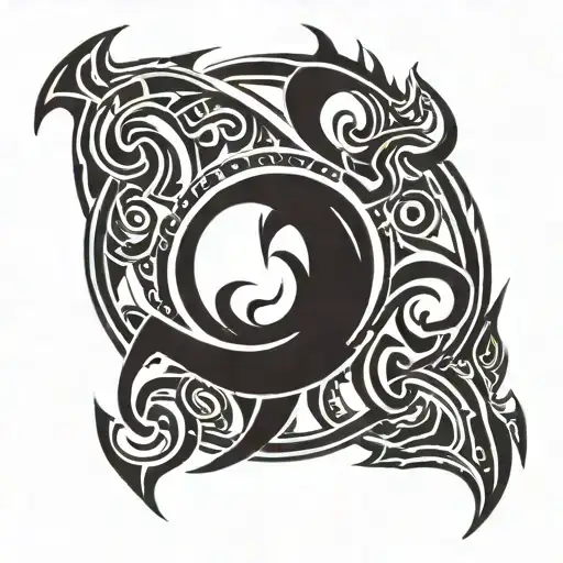 god of war omega symbol tattoo design idea
