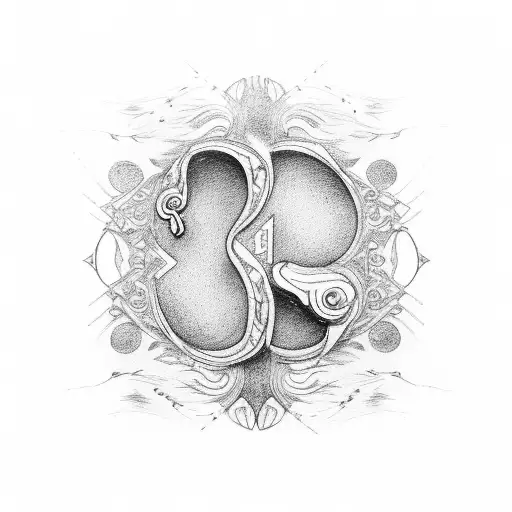 an Question mark that is burned into the skin  tattoo design idea