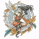 sylvana wind runner tattoo design idea