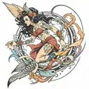 sylvana wind runner tattoo design idea