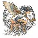 sylvana wind runner tattoo design idea