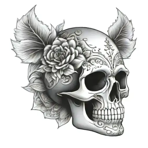 Mandala Skull tattoo design idea