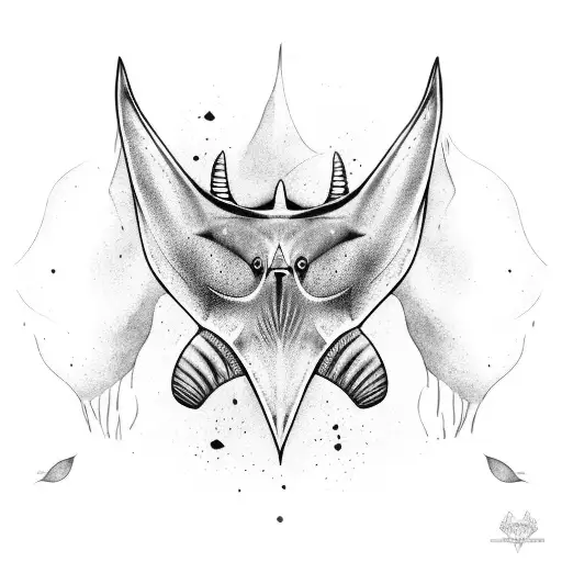 Manta Ray tattoo design idea