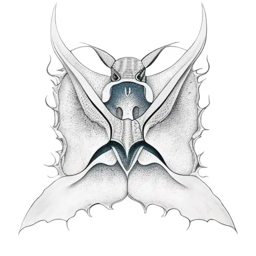 Manta tattoo design idea