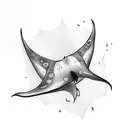 Manta Ray tattoo design idea
