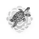 Under Walter turtle tattoo design idea