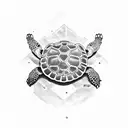Under Walter turtle tattoo design idea
