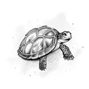 Under Walter turtle tattoo design idea