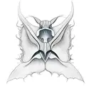 Manta tattoo design idea