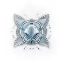 Manta tattoo design idea