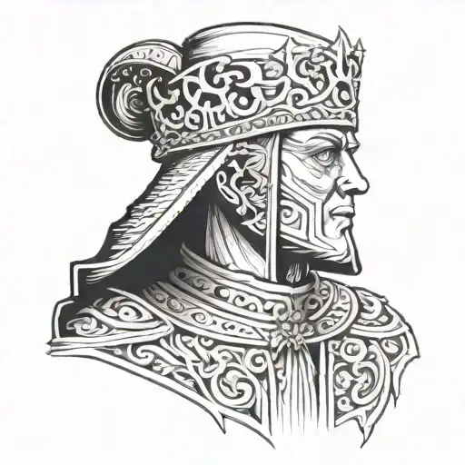 King Baldwin Iv With Mask arm tatto only mask  tattoo design idea