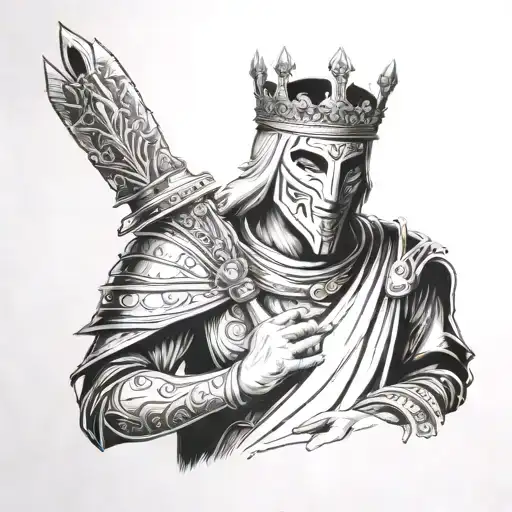 King Baldwin Iv With Mask arm tatto tattoo design idea