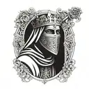 King Baldwin Iv With Mask arm tatto only mask  tattoo design idea