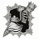 King Baldwin Iv With Mask arm tatto only mask  tattoo design idea
