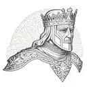King Baldwin Iv With Mask arm tatto only mask  tattoo design idea