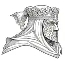 King Baldwin Iv With Mask arm tatto only mask  tattoo design idea