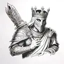 King Baldwin Iv With Mask arm tatto tattoo design idea