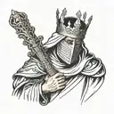 King Baldwin Iv With Mask arm tatto tattoo design idea