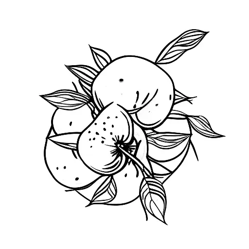 lychee tattoo design idea