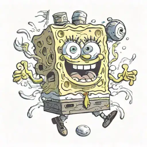 spongebob squarepants spongebob tattoo design idea