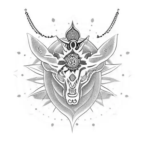 spine tattoo with bold gothic aesthetic, and dainty symbolic chains, and with the piecies horoscope  tattoo design idea