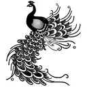 peacock tattoo design idea