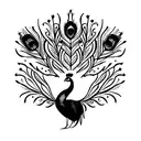 peacock tattoo design idea