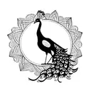 peacock tattoo design idea