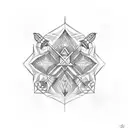 crossing arrows  tattoo design idea