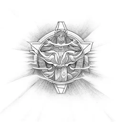 biblical myth tattoo design idea