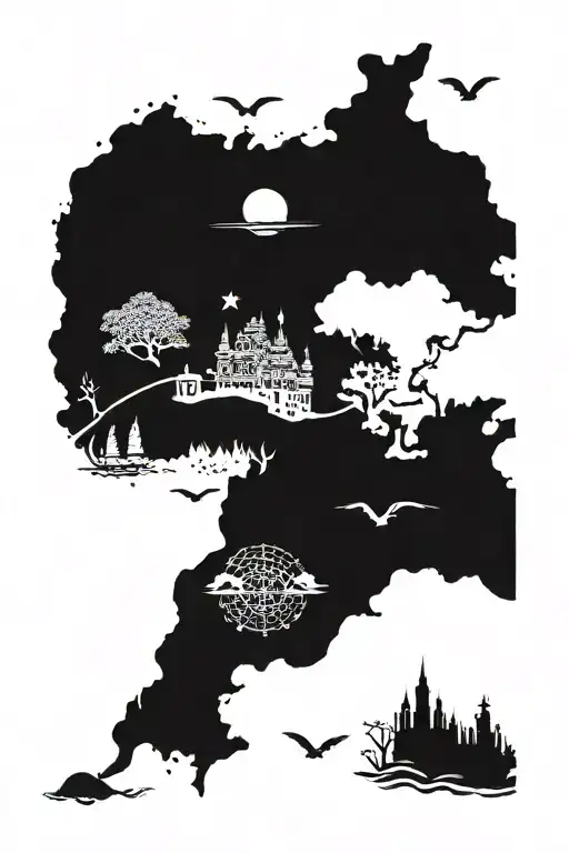 TATTOO on the desire to live to discover the world tattoo design idea