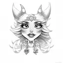 bratz tattoo design idea