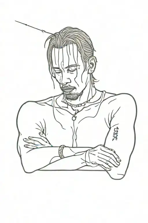 Thank god travis scott tattoo design idea