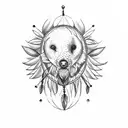 dream catcher dodo tattoo design idea