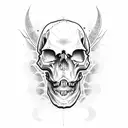 Dino Skull tattoo design idea