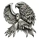 indian 2 hands tattoo god and devil wings tattoo design idea