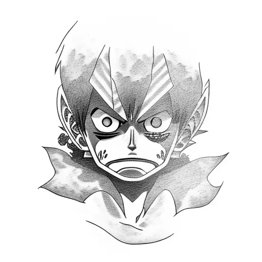 luffy tattoo design idea