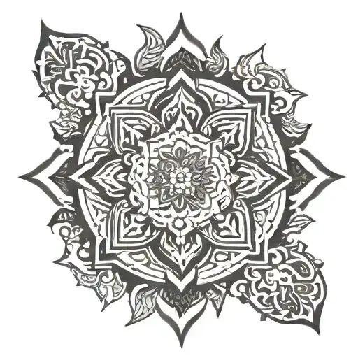 mandala for men tattoo design idea